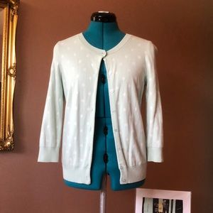 3/4 sleeve mint cardigan